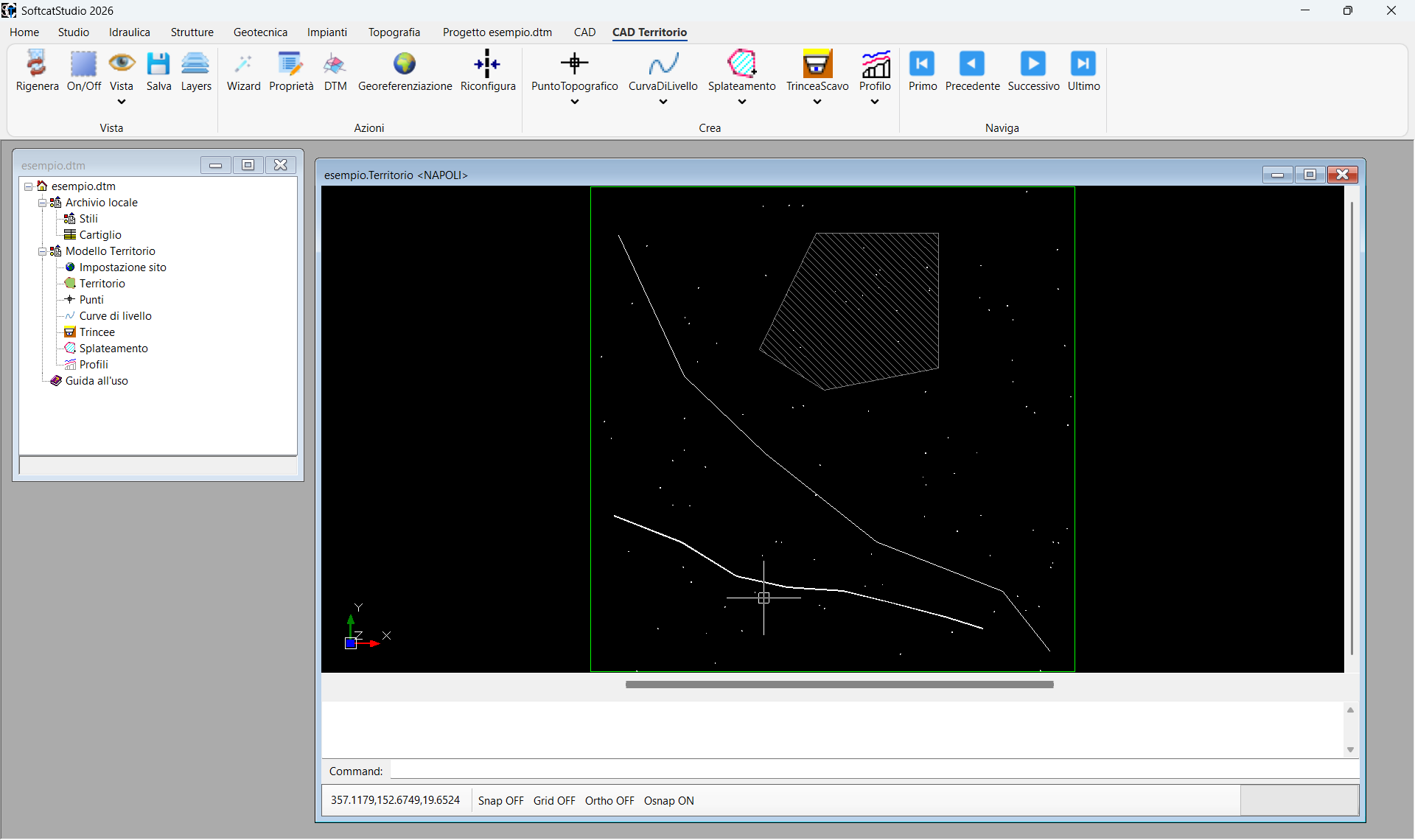 DTM software modello digitale terreno SofTCat