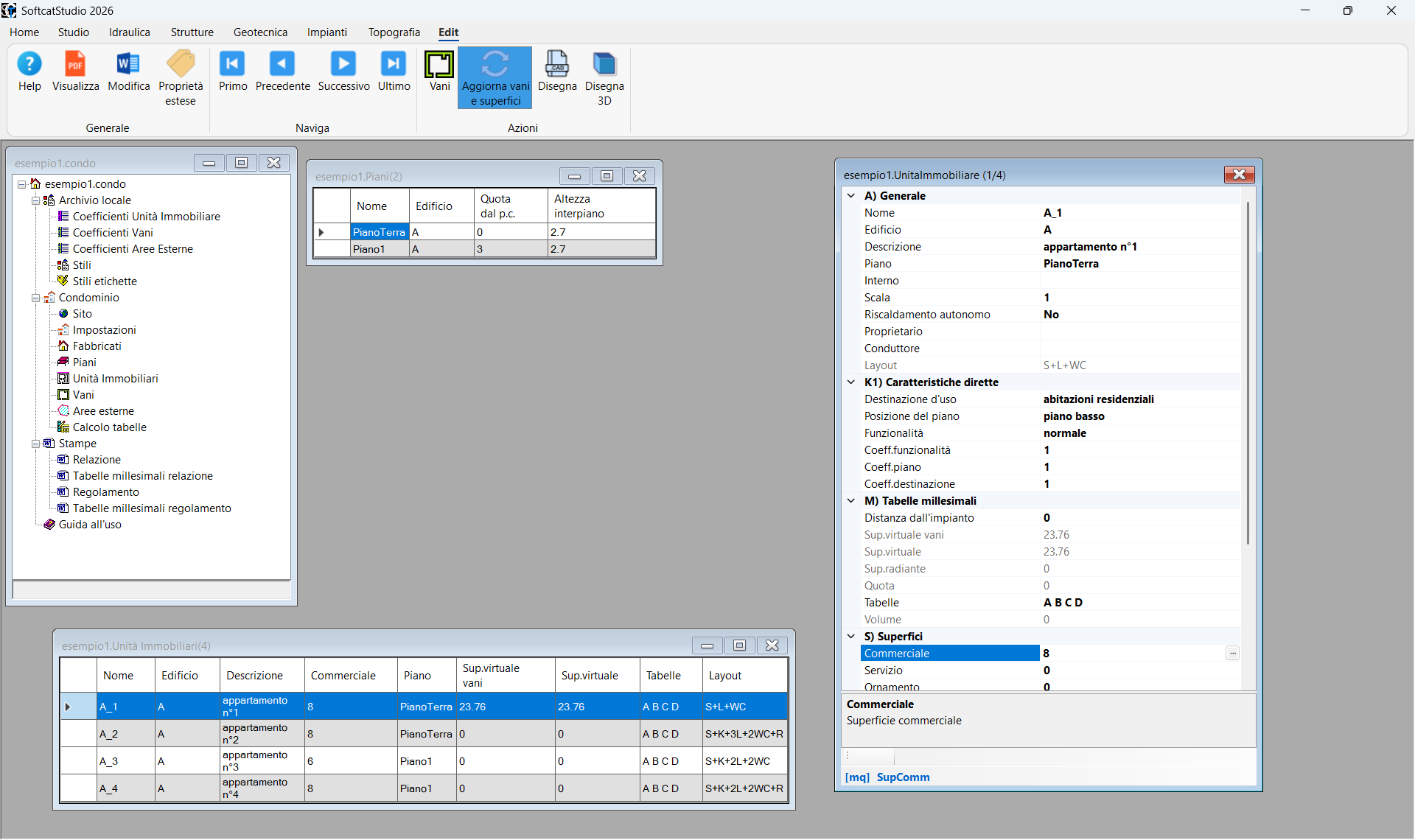 Millesimi software tabelle millesimali SofTCat con supporto CAD