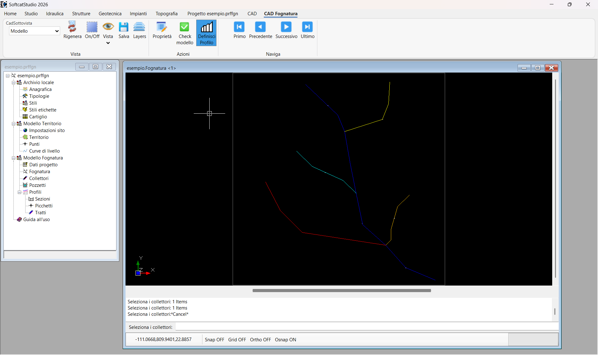 Profili Fognatura software profili fognatura SofTCat