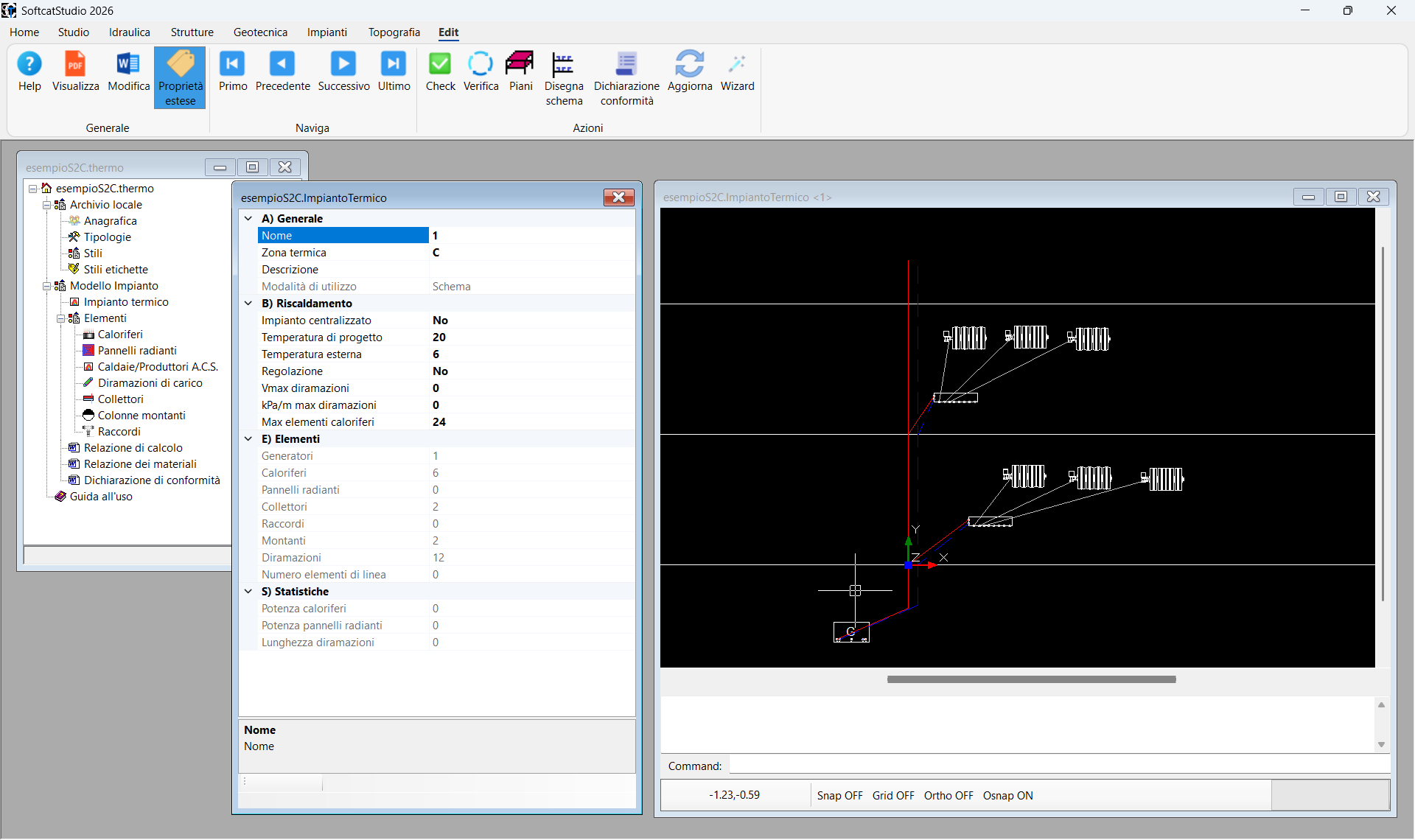 Thermo software impianti termici SofTCat per riscaldamento